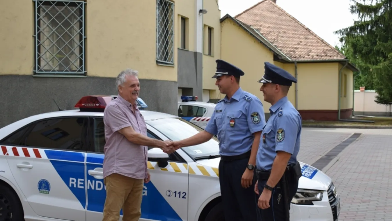 Rendőrök mentették meg az életét, személyesen köszönte meg