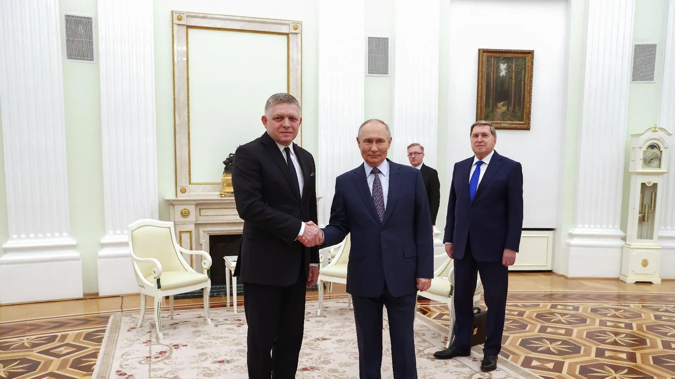 A békés rendezésről és a kétoldalú kapcsolatokról egyeztetett az orosz elnök és szlovák kormányfő + videó