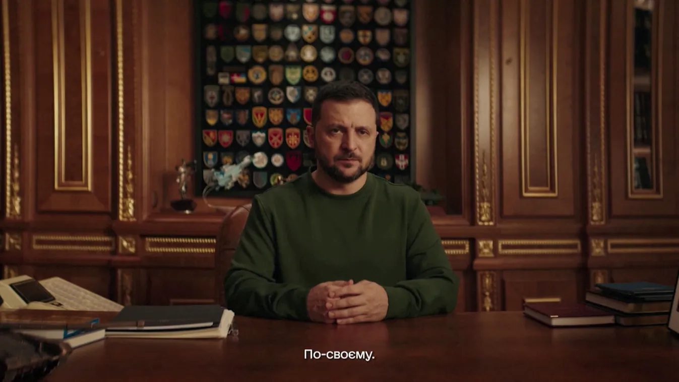 Pusztítást ígért újévi beszédében Volodimir Zelenszkij