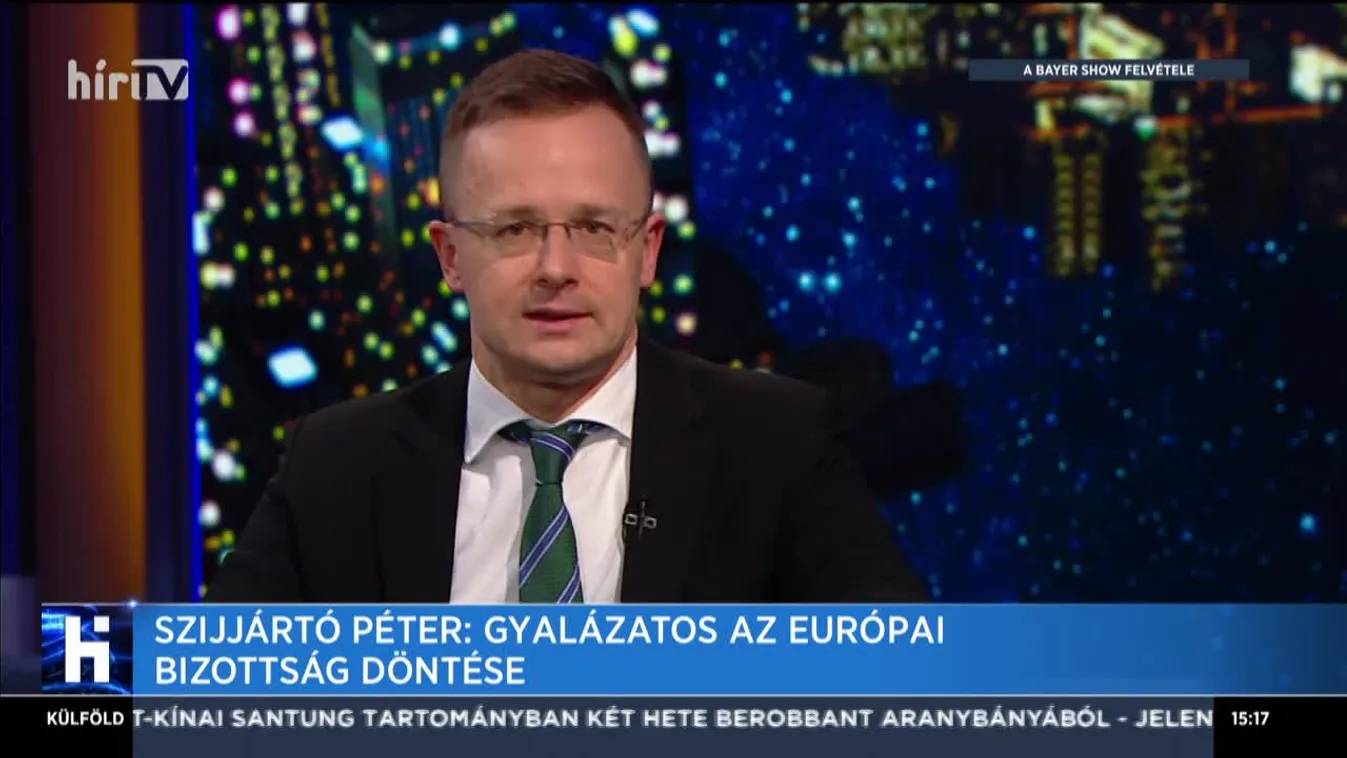 Szijjártó Péter: Gyalázatos az Európai Bizottság döntése