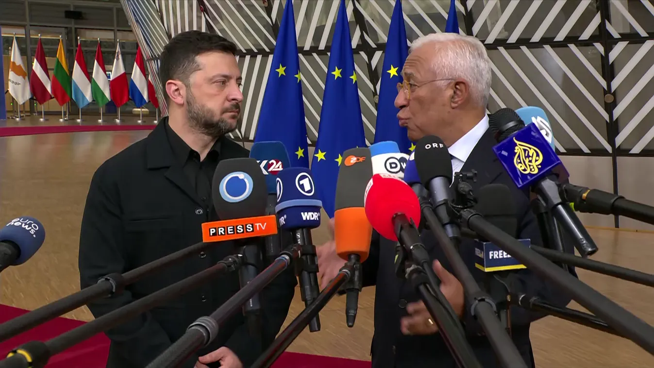 „Üdvözlünk az otthonodban”– így várták Volodimir Zelenszkijt Brüsszelben + videó