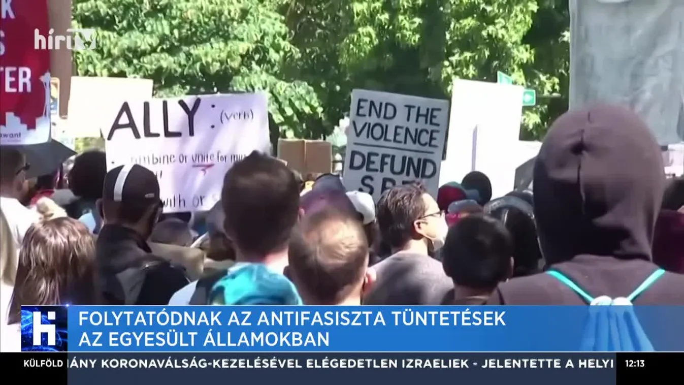 Folytatódnak az antifasiszta tüntetések az Egyesült Államokban
