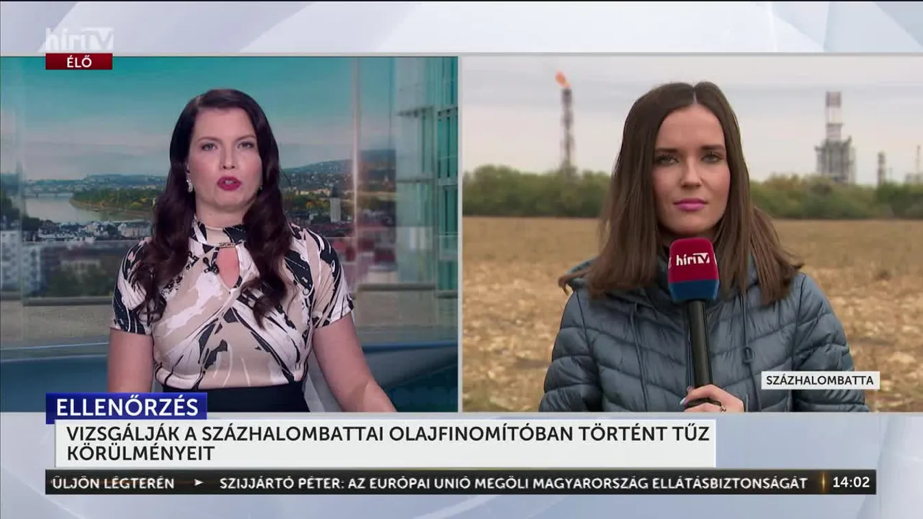 Vizsgálják a százhalombattai olajfinomítóban történt tűz körülményeit