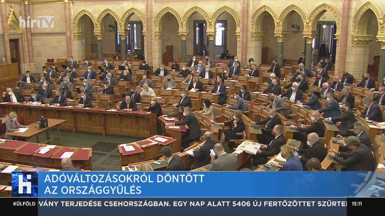 Adóváltozásokról döntött az Országgyűlés