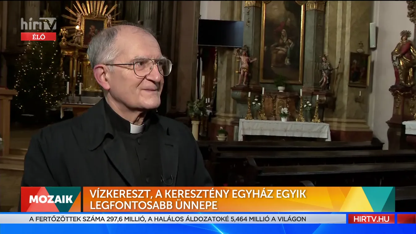 Mozaik: Vízkereszt, a keresztény egyház egyik legfontosabb ünnepe