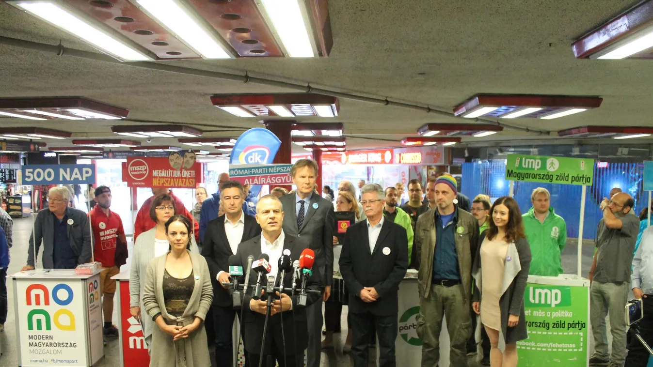 Kilenc ellenzéki párt egy ügy mellett