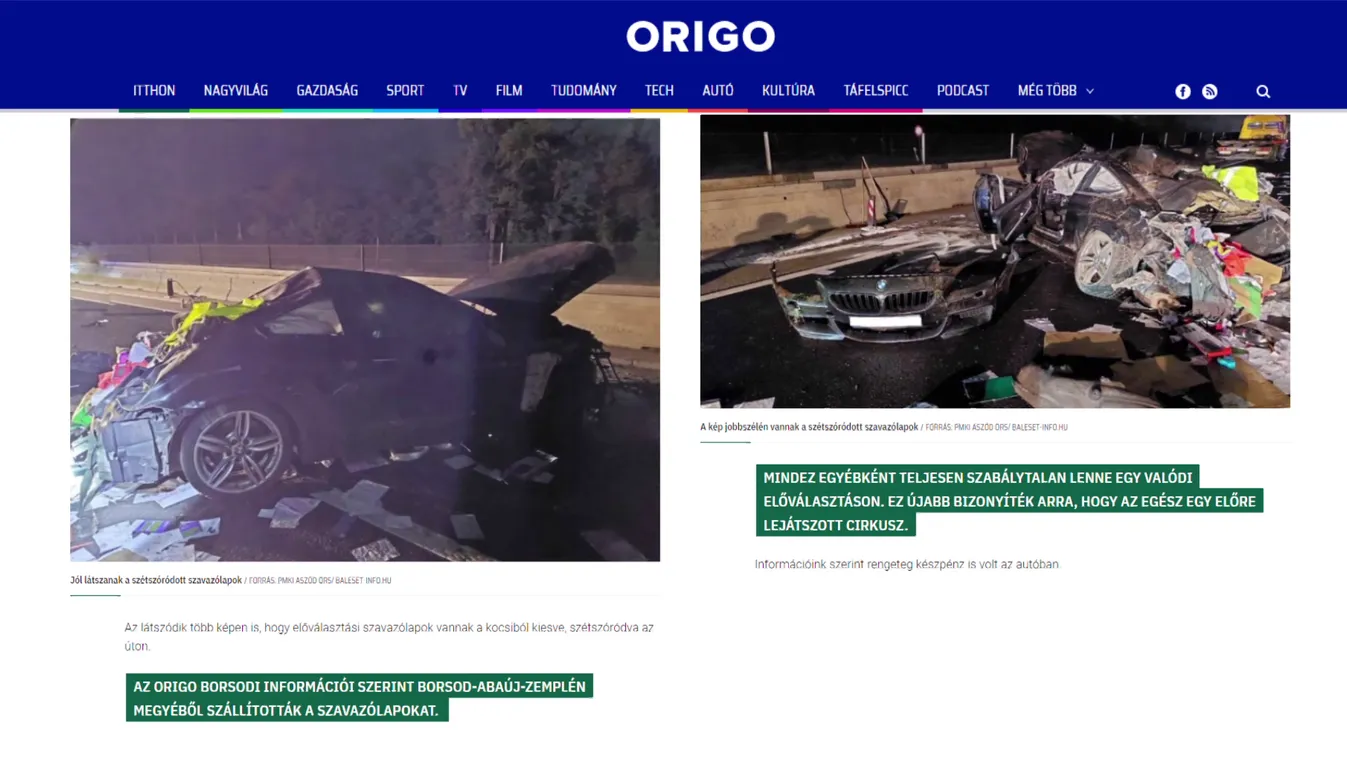 Gyanús előválasztási szavazólapok kerültek elő