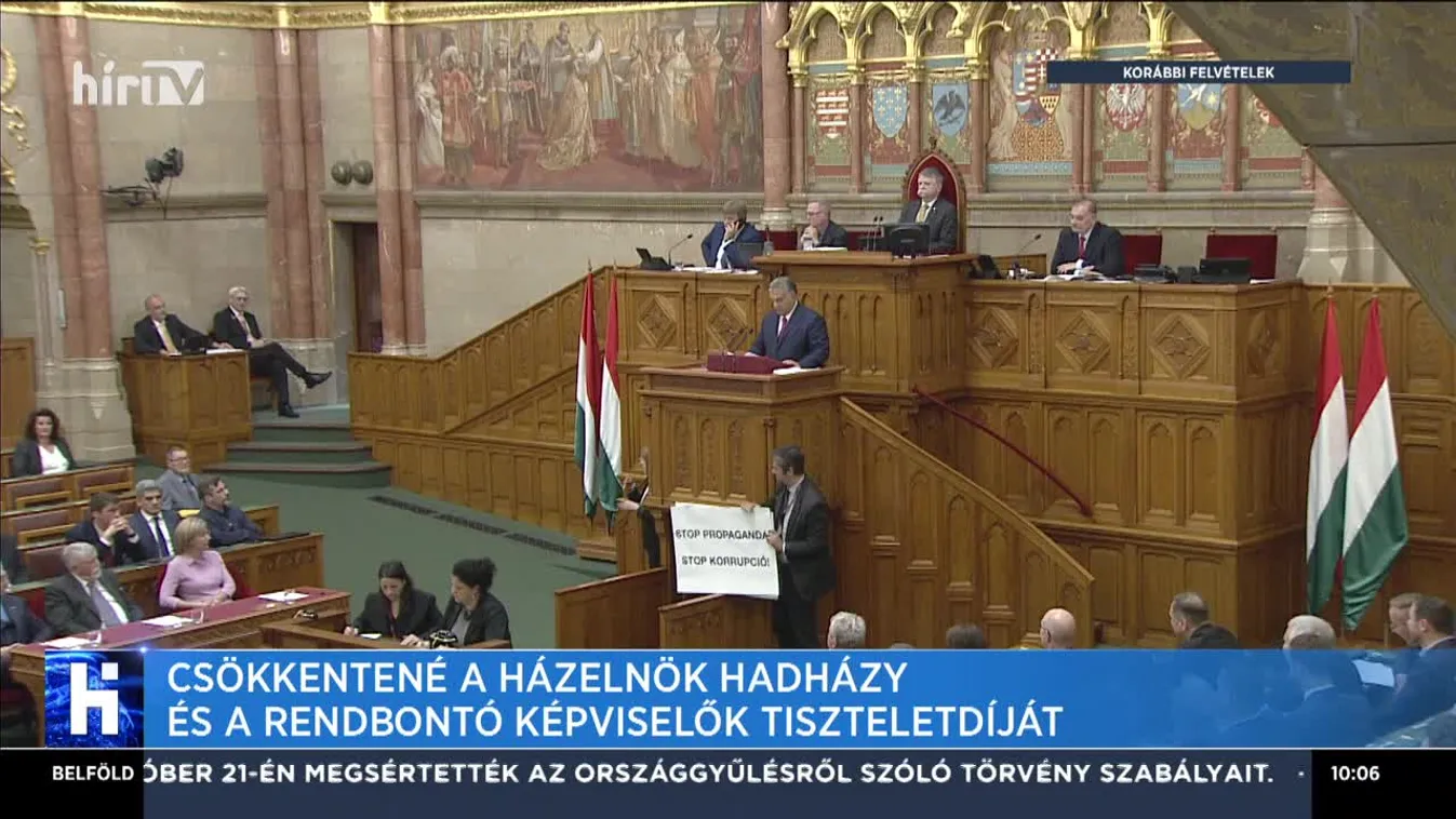 Csökkentené a házelnök Hadházy és a rendbontó képviselők tiszteletdíját