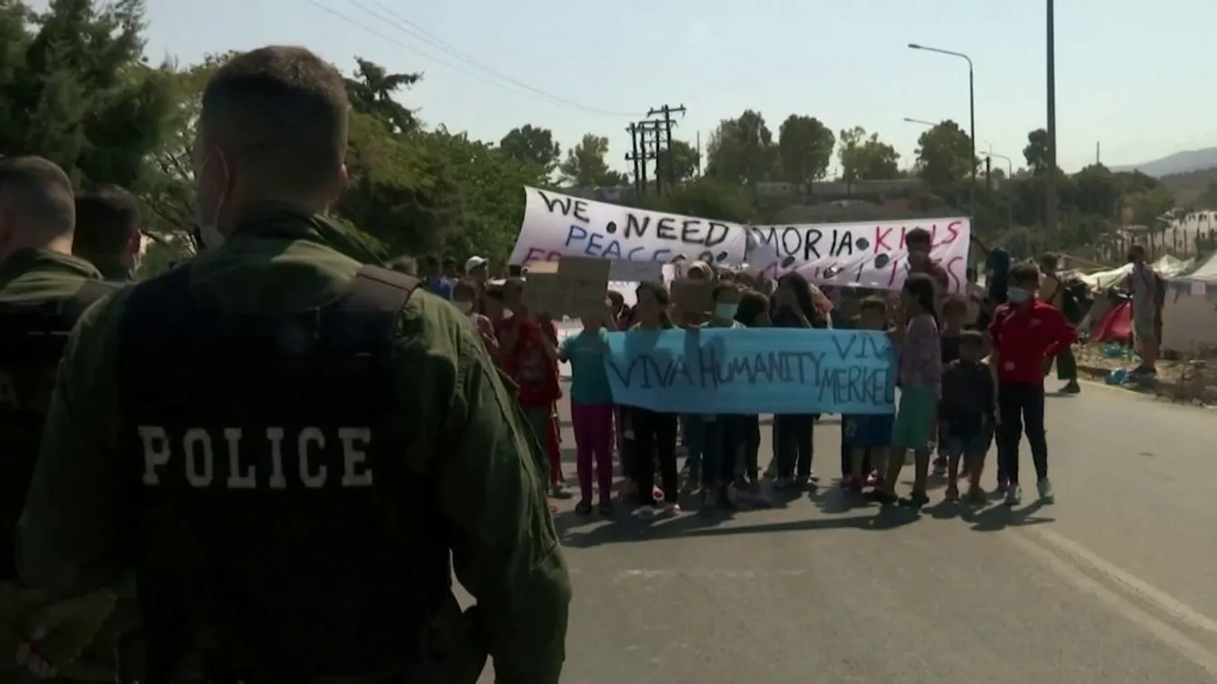 A migránsok új tábort kaptak Leszboszon, de továbbra is Nyugat-Európába akarnak menni