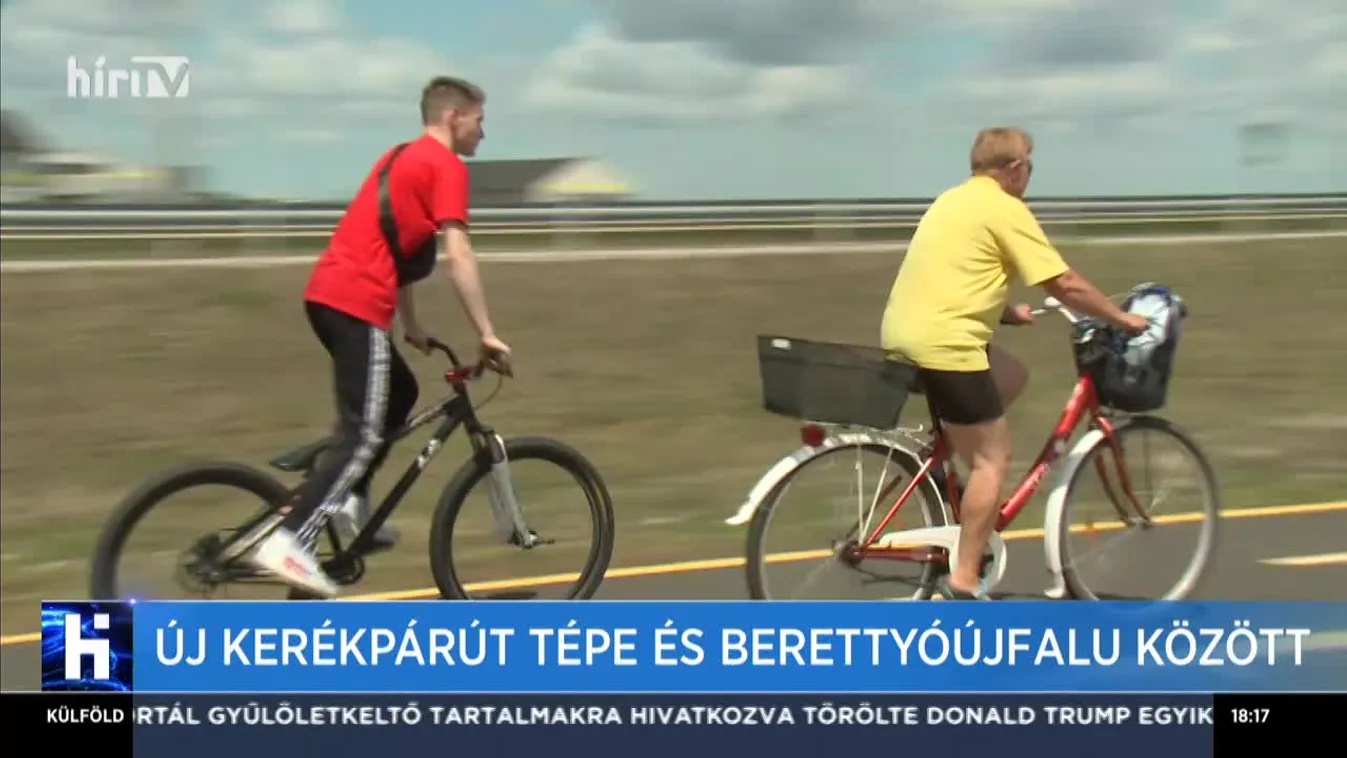 Új kerékpárút Tépe és Berettyóújfalu között