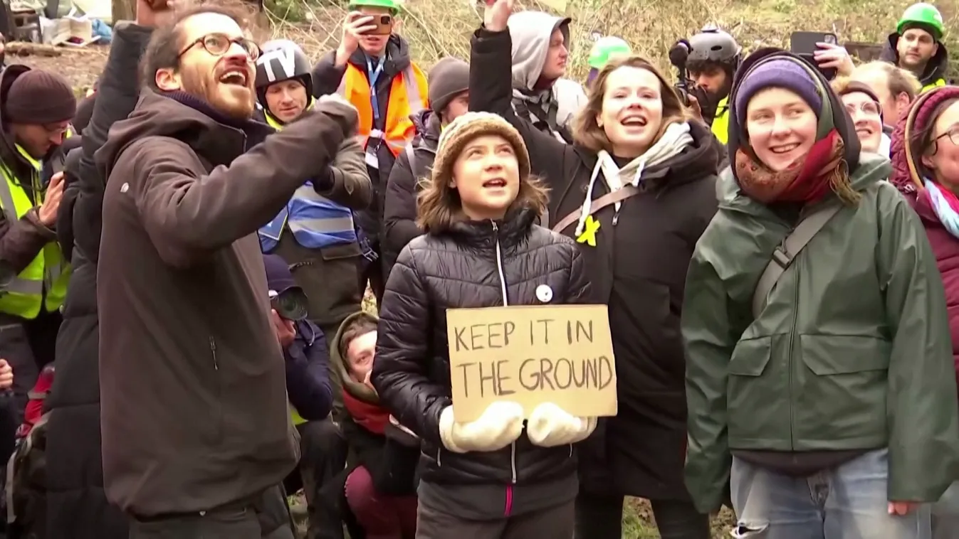 Greta Thunberg is csatlakozott a németországi tüntetőkhöz