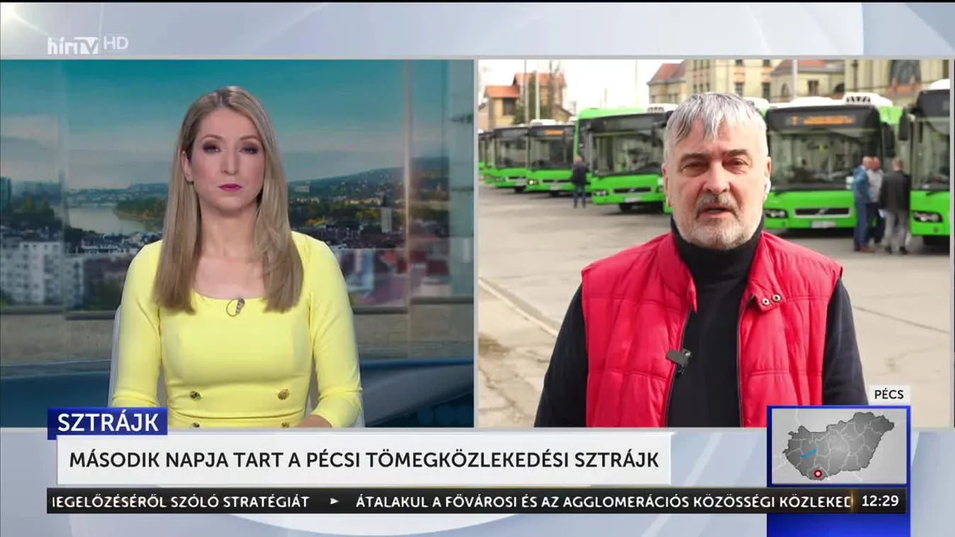 Második napja tart a pécsi tömegközlekedési sztrájk + videó