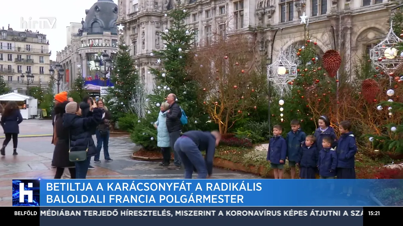 Betiltja a karácsonyfát a radikális baloldali francia polgármester