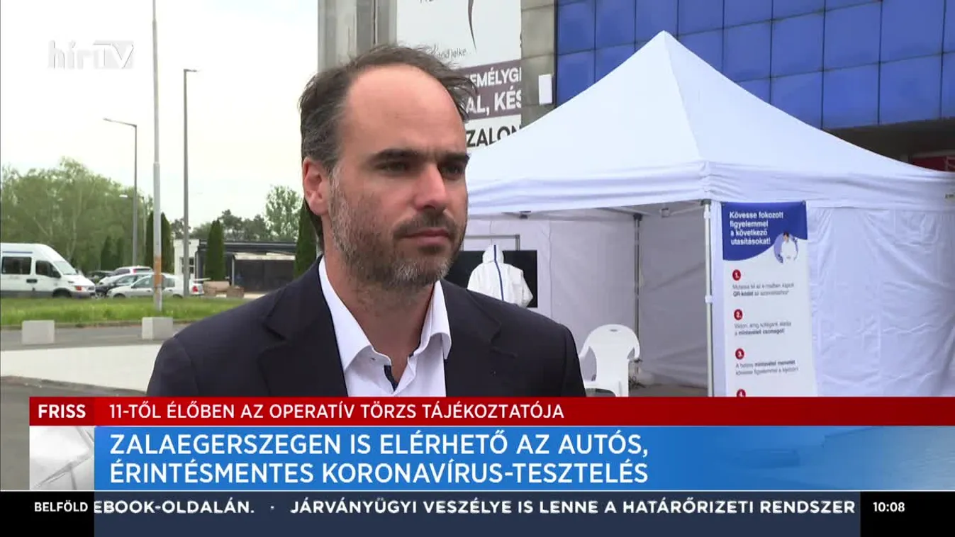 Zalaegerszegen is elérhető az autós, érintésmentes koronavírus-tesztelés