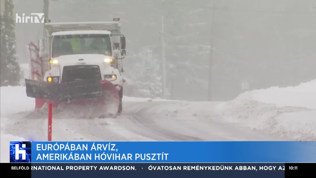 Európában árvíz, Amerikában hóvihar pusztít