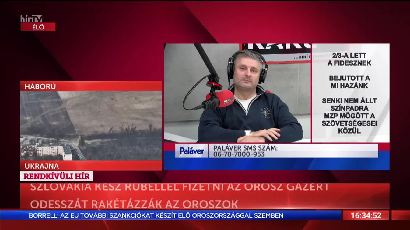 Paláver: 2/3 lett a Fidesznek