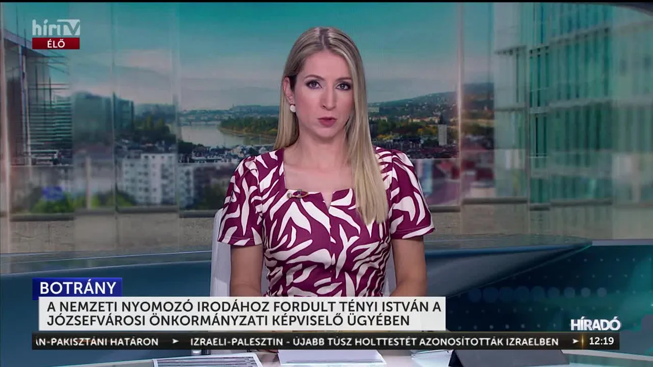 A NEMZETI NYOMOZÓ IRODÁHOZ FORDULT TÉNYI ISTVÁN A JÓZSEFVÁROSI ÖNKORMÁNYZATI KÉPVISELŐ ÜGYÉBEN