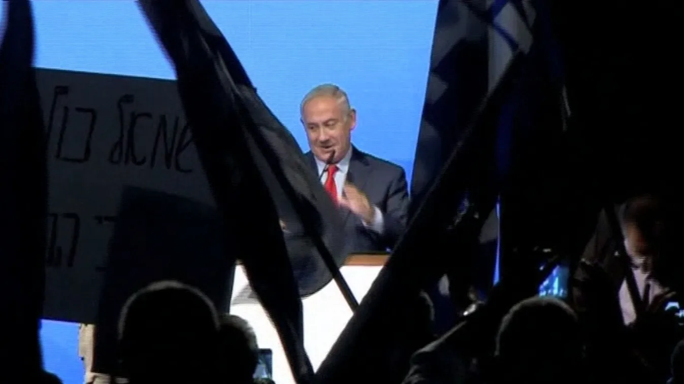 Nagygyűlést tartottak Netanjahu védelmére