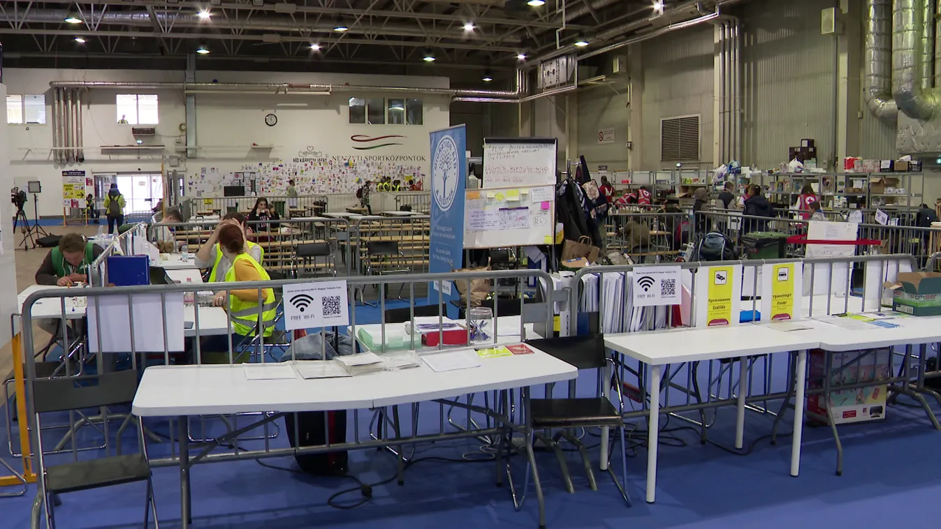 Az elmúlt egy hét alatt több mint 1600 menekültnek segítettek a BOK csarnokban