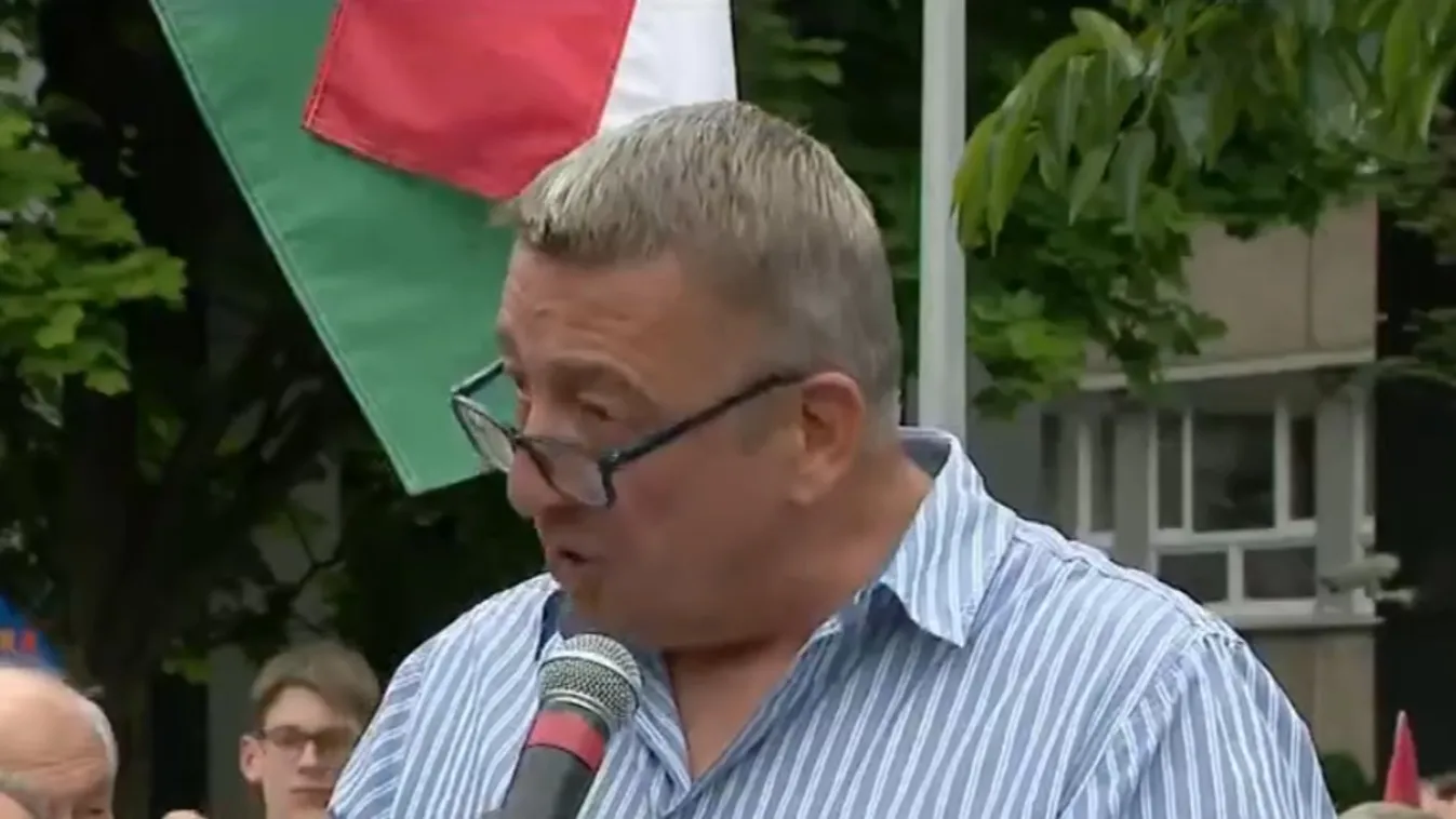 Tüntetést szervezett Bayer Zsolt a hazánkat sújtó ítélet ellen + videó