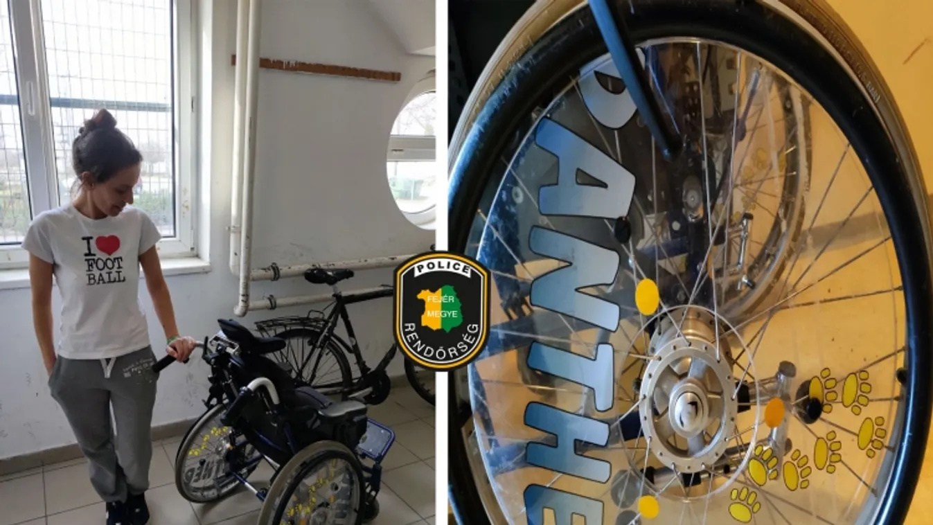 Megtalálták és visszaadták tulajdonosának az ellopott kerekesszéket a székesfehérvári rendőrök