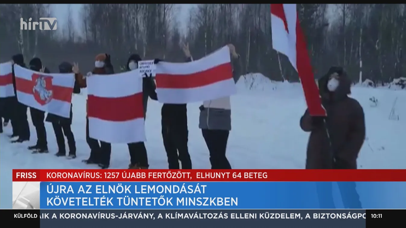 Újra az elnök lemondását követelték tüntetők Minszkben