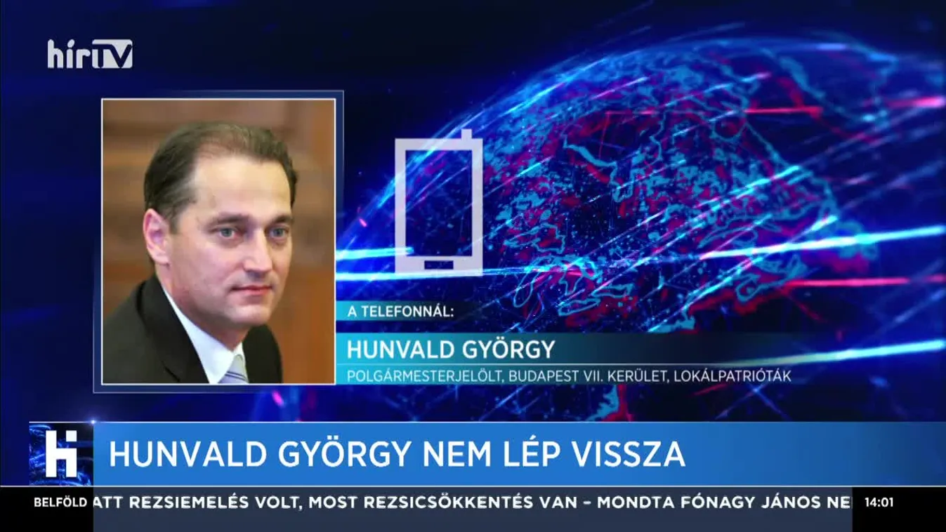 Hunvald György nem lép vissza