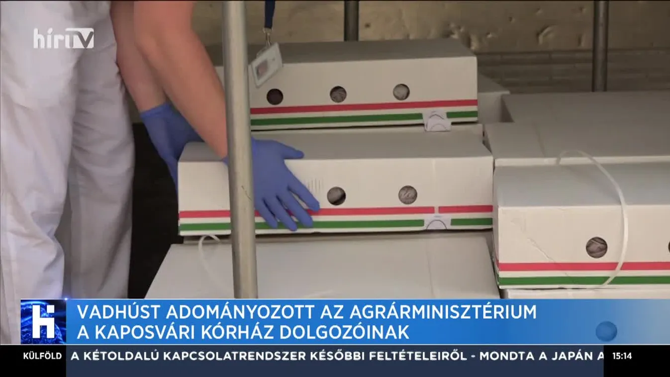 Vadhúst adományozott az Agrárminisztérium a kaposvári kórház dolgozóinak