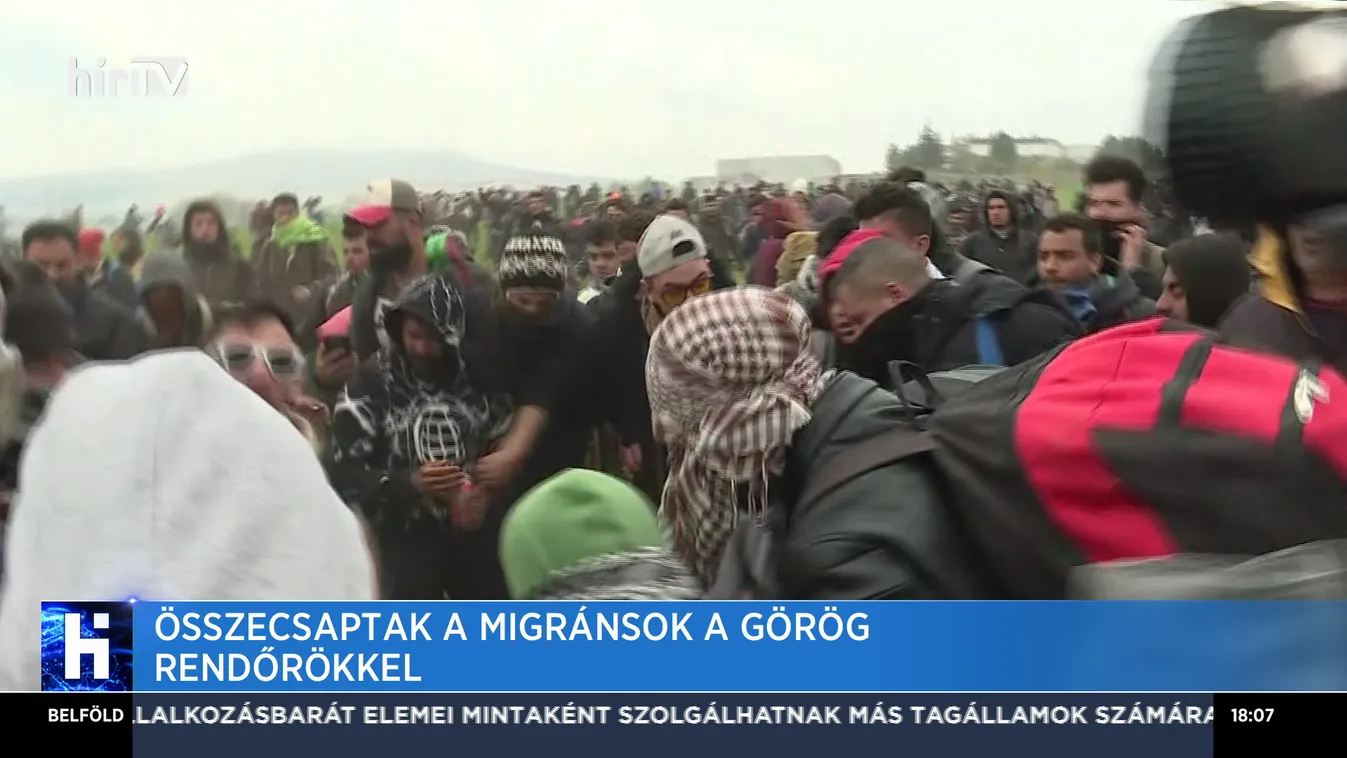 Összecsaptak a migránsok a görög rendőrökkel