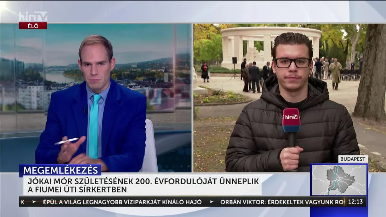 JÓKAI MÓR SZÜLETÉSÉNEK 200. ÉVFORDULÓJÁT ÜNNEPLIK A FIUMEI ÚTI SÍRKERTBEN