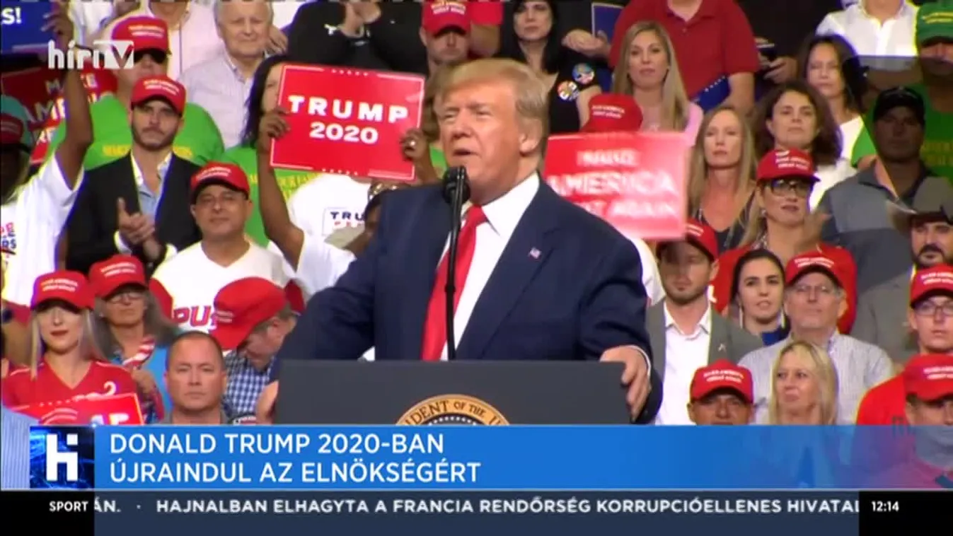 Donald Trump 2020-ban újra indul az elnökségért
