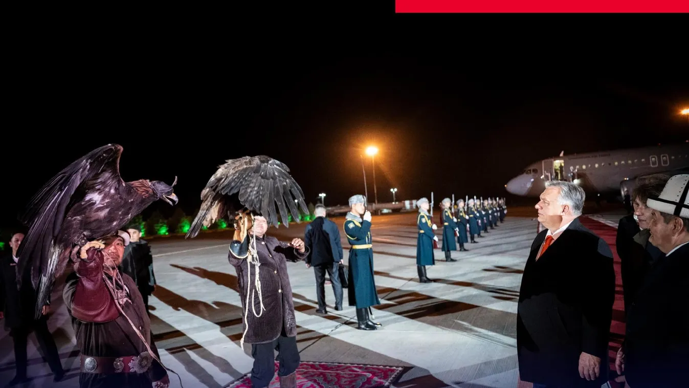 A magyar miniszterelnök Biskekből jelentkezett be