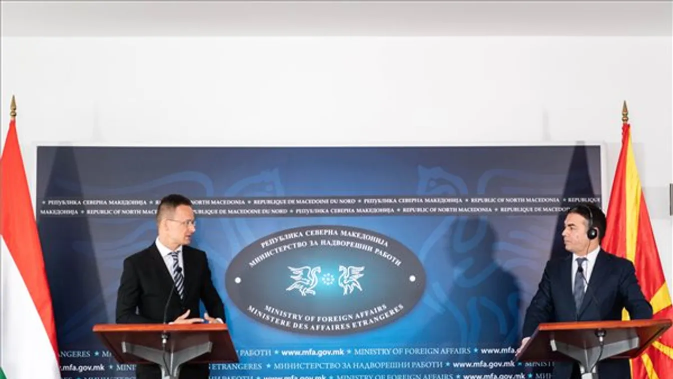 Szijjártó: Magyarország segít Észak-Macedóniának a vírus elleni küzdelemben