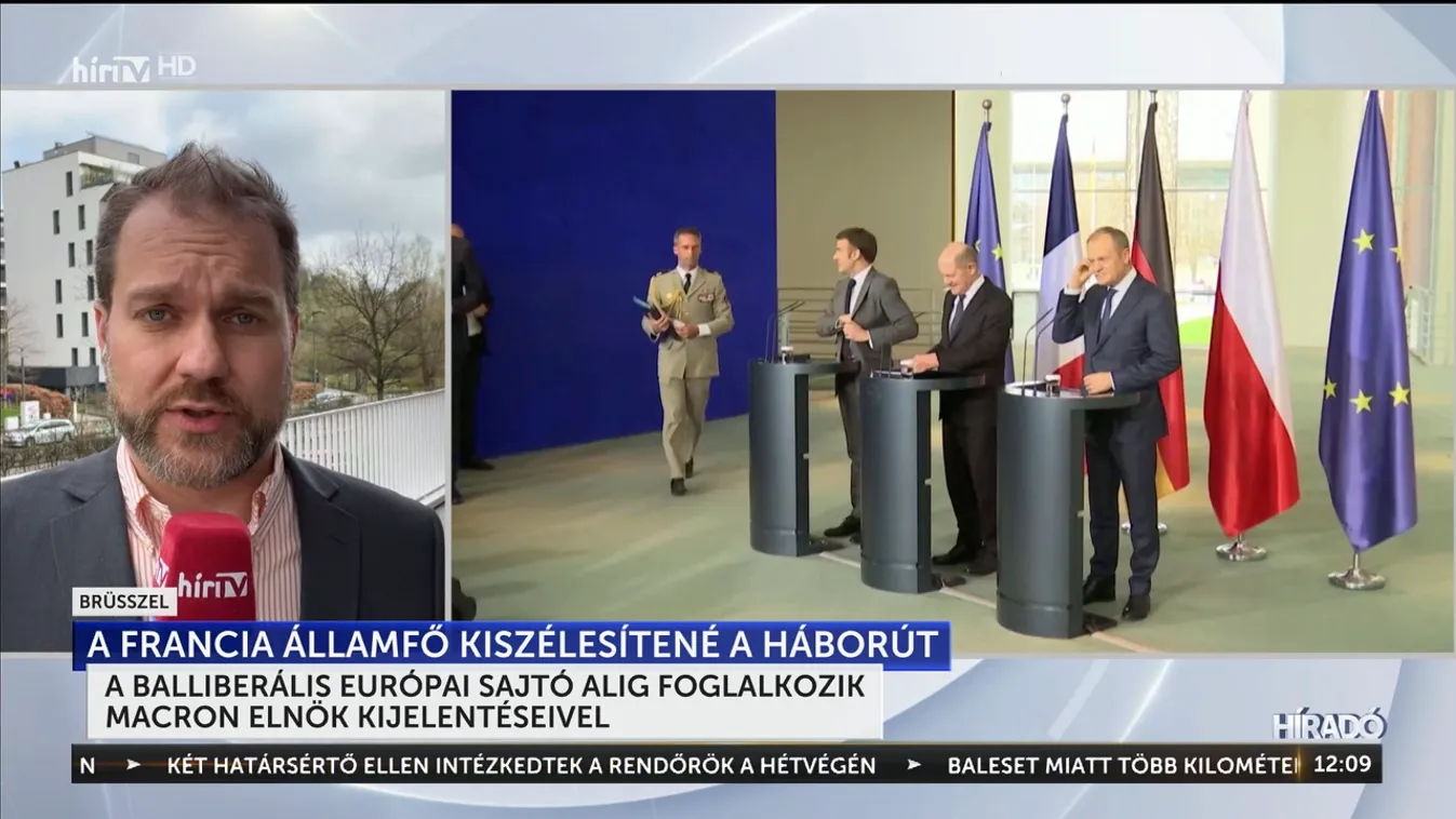 A balliberális európai sajtó alig foglalkozik Macron elnök kijelentéseivel + videó