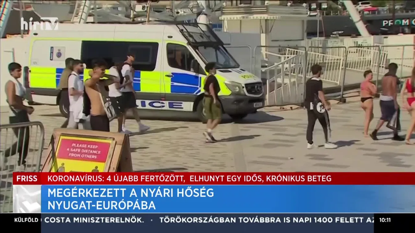 Megérkezett a hőség Nyugat-Európába