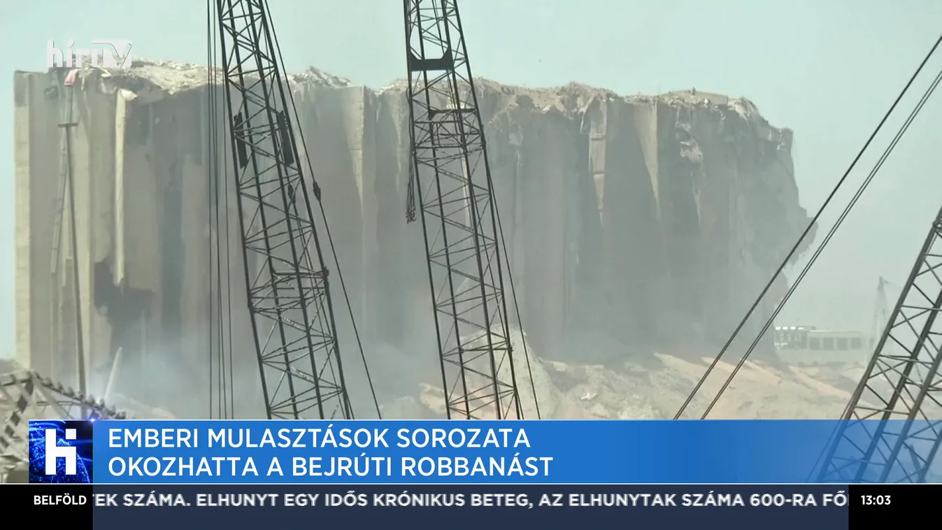 Emberi mulasztások sorozata okozhatta a bejrúti robbanást