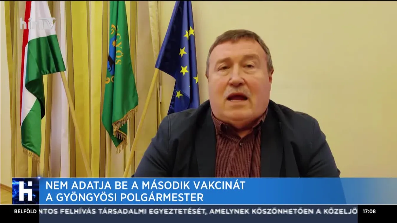 Nem adatja be a második vakcinát a gyöngyösi polgármester