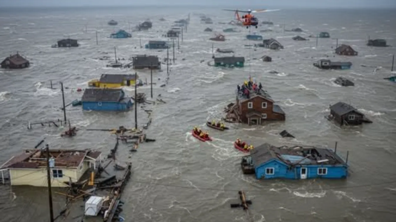 Brutális tarolást végzett a vihar az alaszkai partvidéken