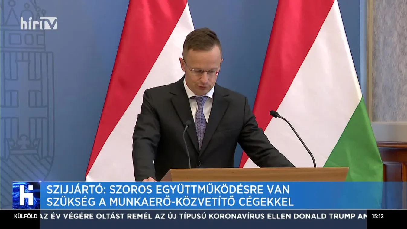 Szijjártó: Szoros együttműködésre van szükség a munkaerő-közvetítő cégekkel