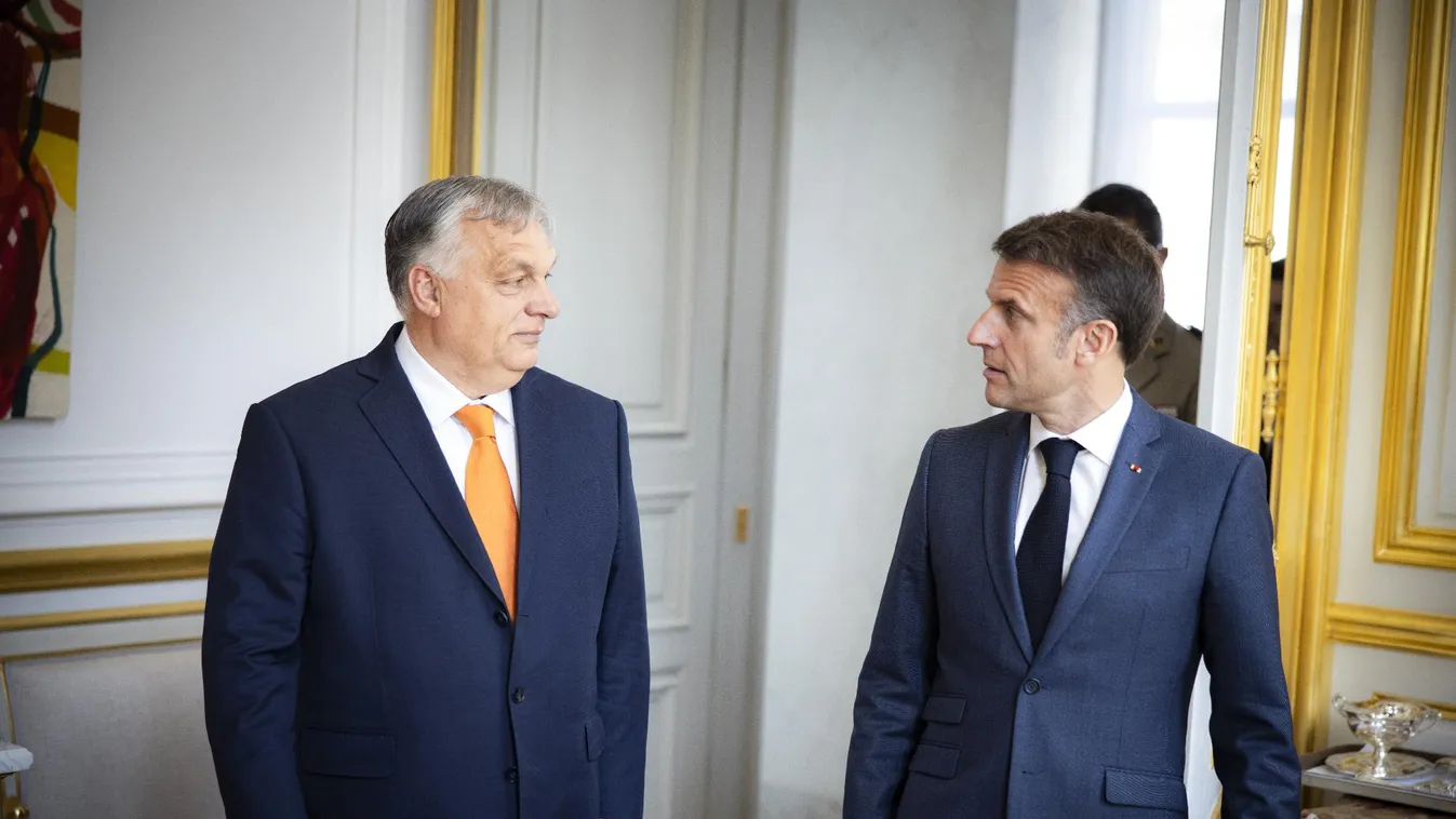 Orbán Viktor szerdán Emmanuel Macron meghívására Párizsban tárgyal a francia elnökkel
