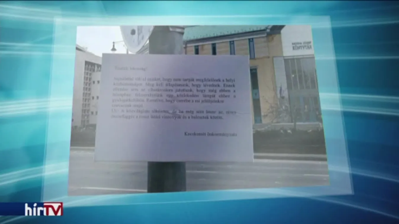 Gerillaakciónak tartja a Fidesz a kihelyezett táblát