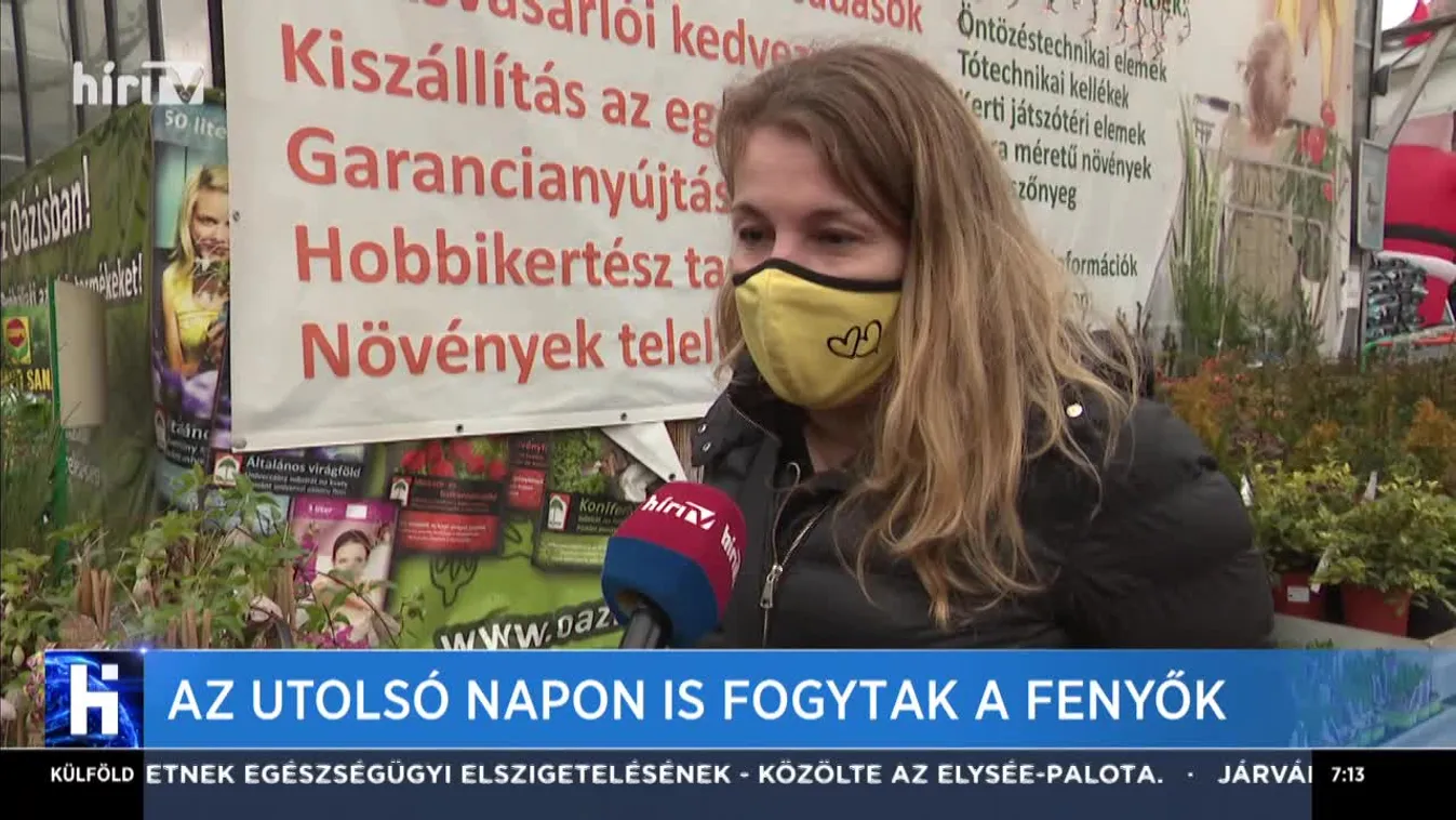 Az utolsó napon is fogytak a fenyők