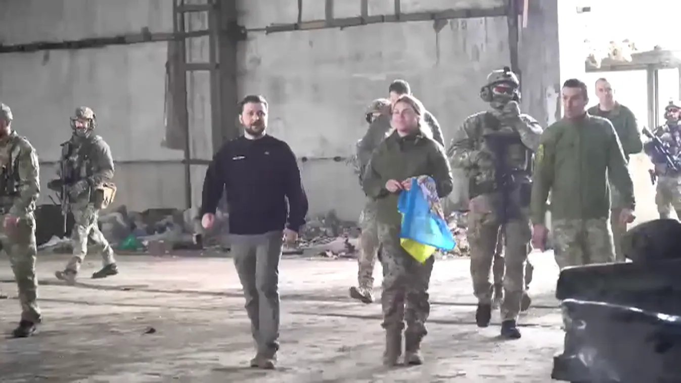 Bahmut térségébe látogatott Volodimir Zelenszkij