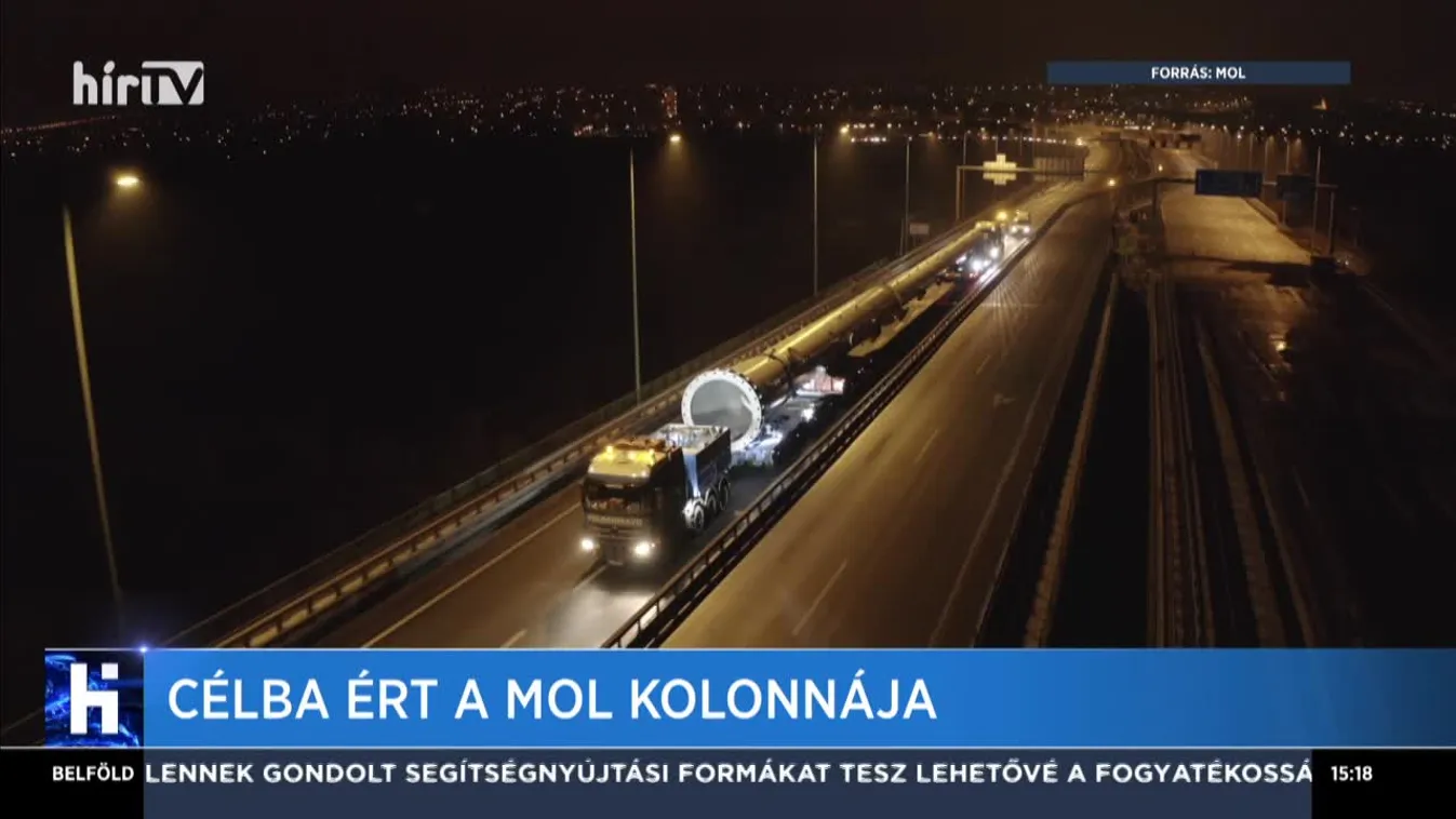 Célba ért a Mol kolonnája