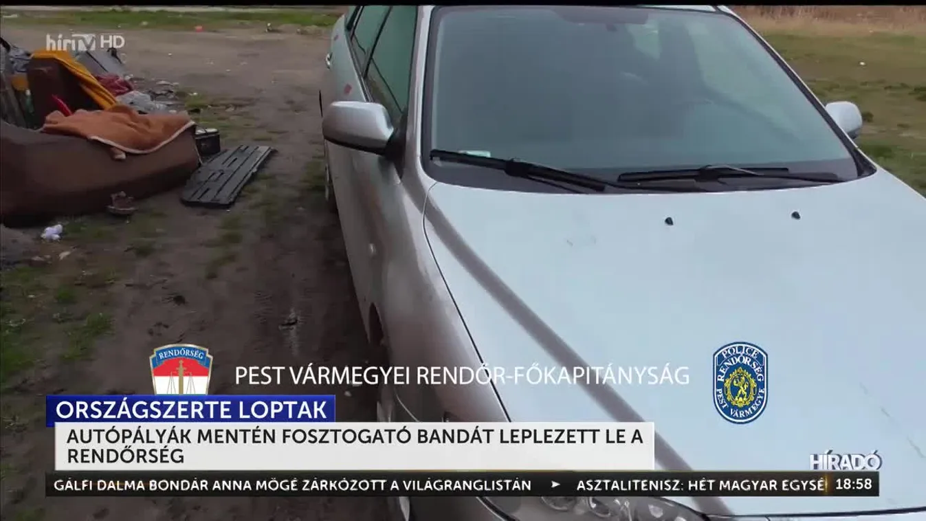 Autópályák mentén fosztogató bandát leplezett le a rendőrség