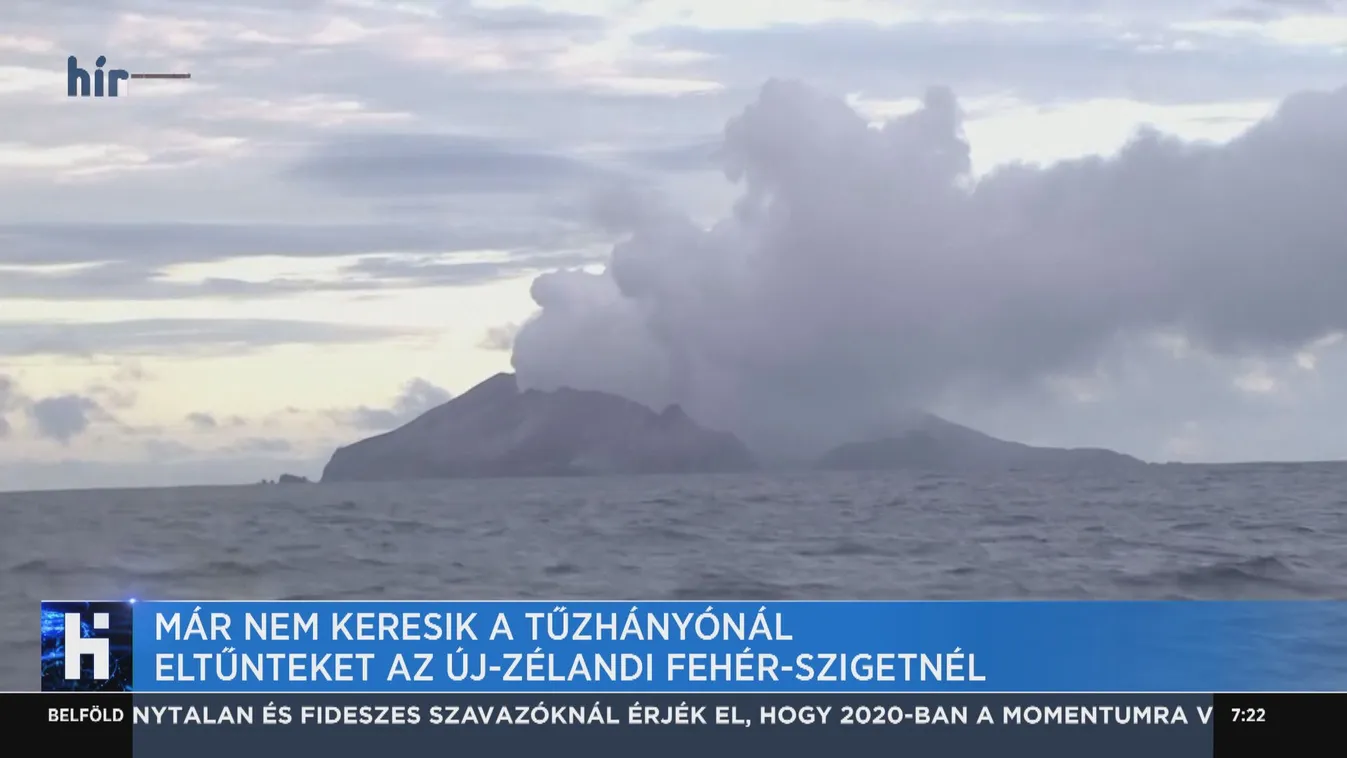 Már nem keresik a tűzhányónál eltűnteket az új-zélandi Fehér-szigetnél