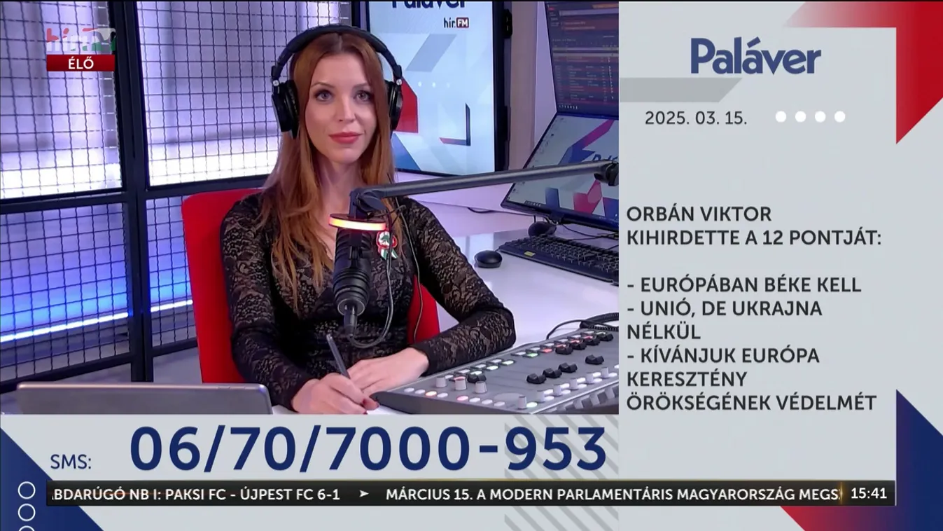 Paláver - Orbán Viktor kihirdette a 12 pontját + videó