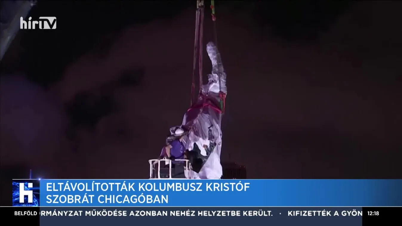 Eltávolítottak egy Kolumbusz Kristóf szobrot, újabb összecsapások az oregoni Portlandben