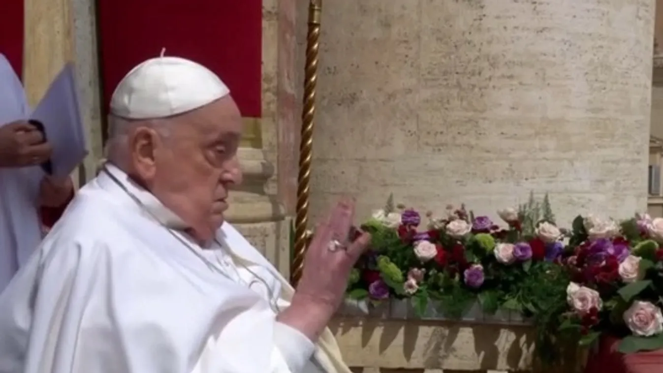 Húsvét vasárnapján, a halála előtt egy nappal Ferenc pápa az áldását adta Róma városára és a világra + videó