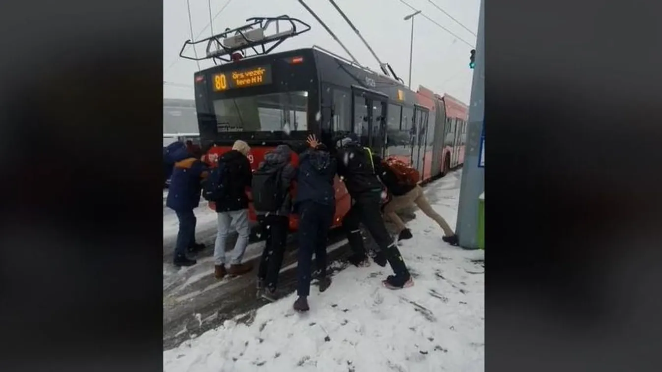 Tanulságos videót posztolt egy diák a Budapesti hókáoszról